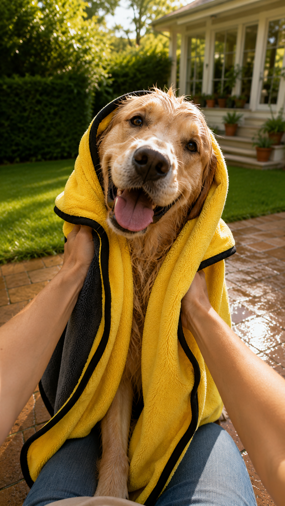 XL Quick-Dry Dog Towel — Soft Absorbent Microfiber